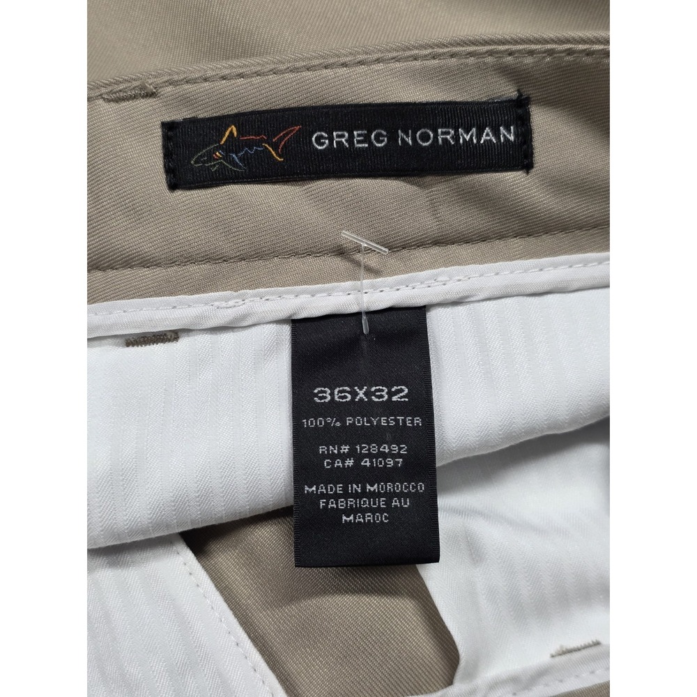 Greg Norman Golf Pants Men's 36x32‎ Beige Slacks Golf Pants - Picture 8 of 10